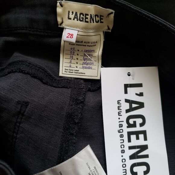 L'Agence Margot Skinny High-Rise Stretchy Jeans in Dark Graphite - Picture 6 of 11